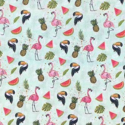Tropical 01 - 100% cotton digital print fabric