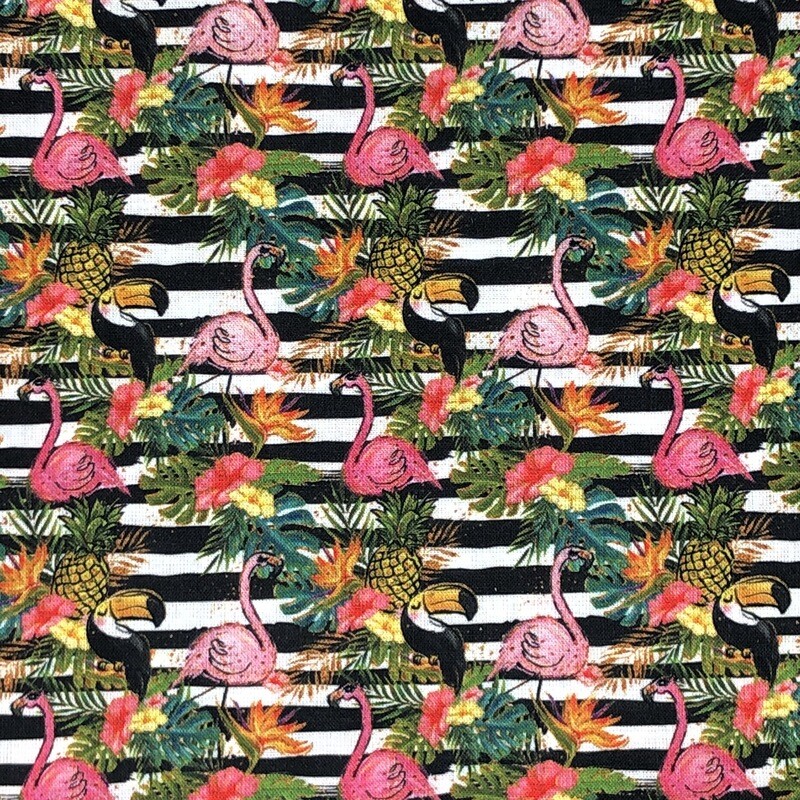 Tropical 02 - 100% cotton digital print fabric