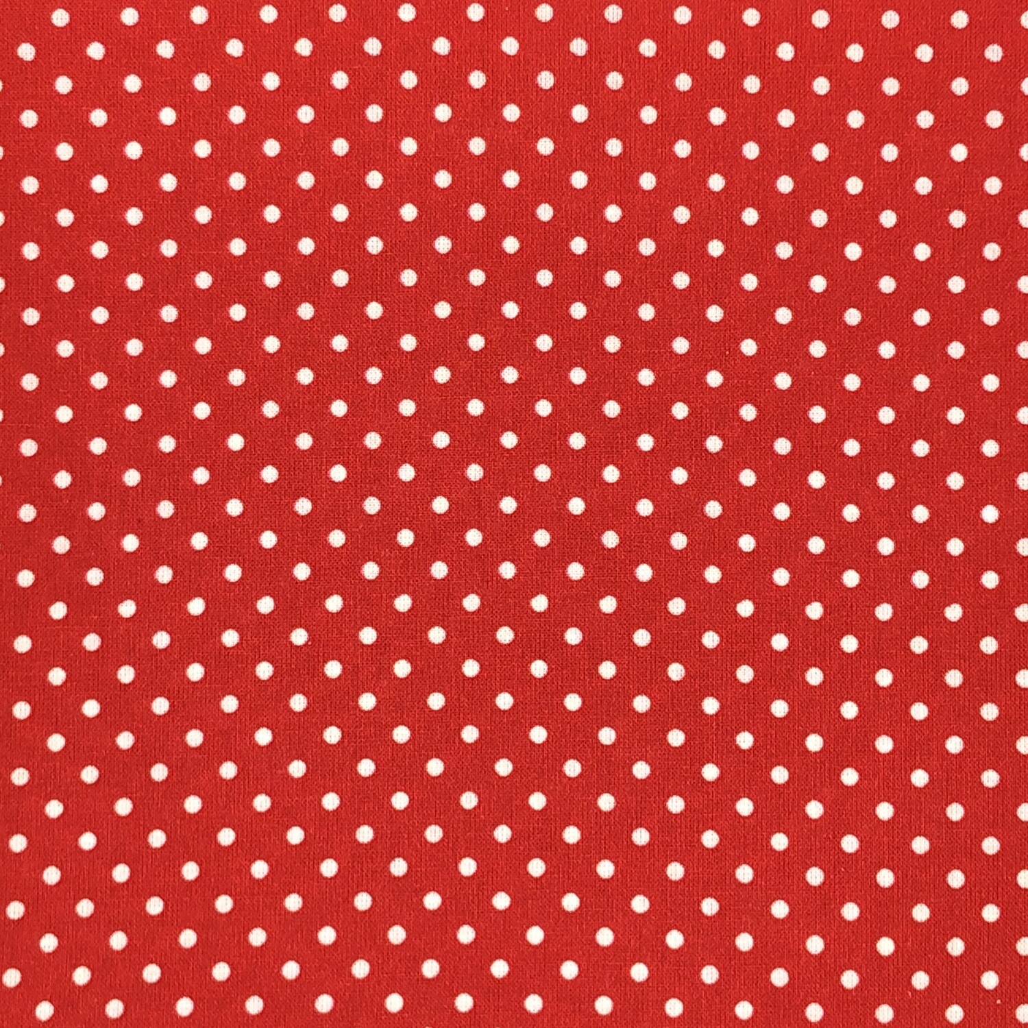 Sweet Pea Spot - Red - 100% cotton digital print fabric