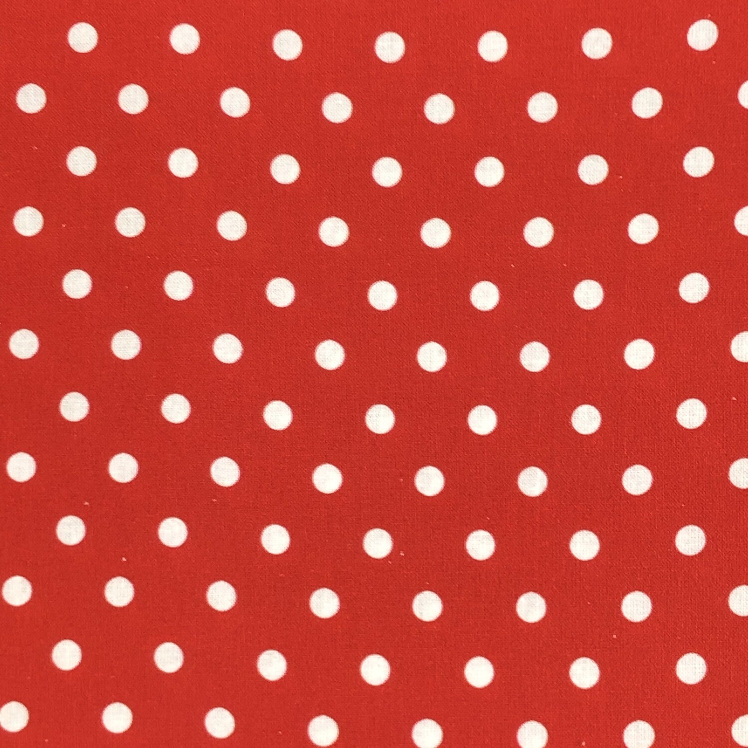 Polka Dot - Red - 100% cotton digital print fabric
