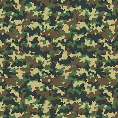 Camouflage 01 - Green - 100% cotton digital print fabric
