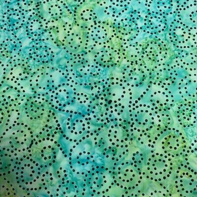 Batiks - Turquoise - 100% cotton print fabric