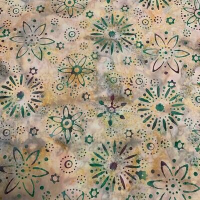 Batiks - Beige - 100% cotton print fabric