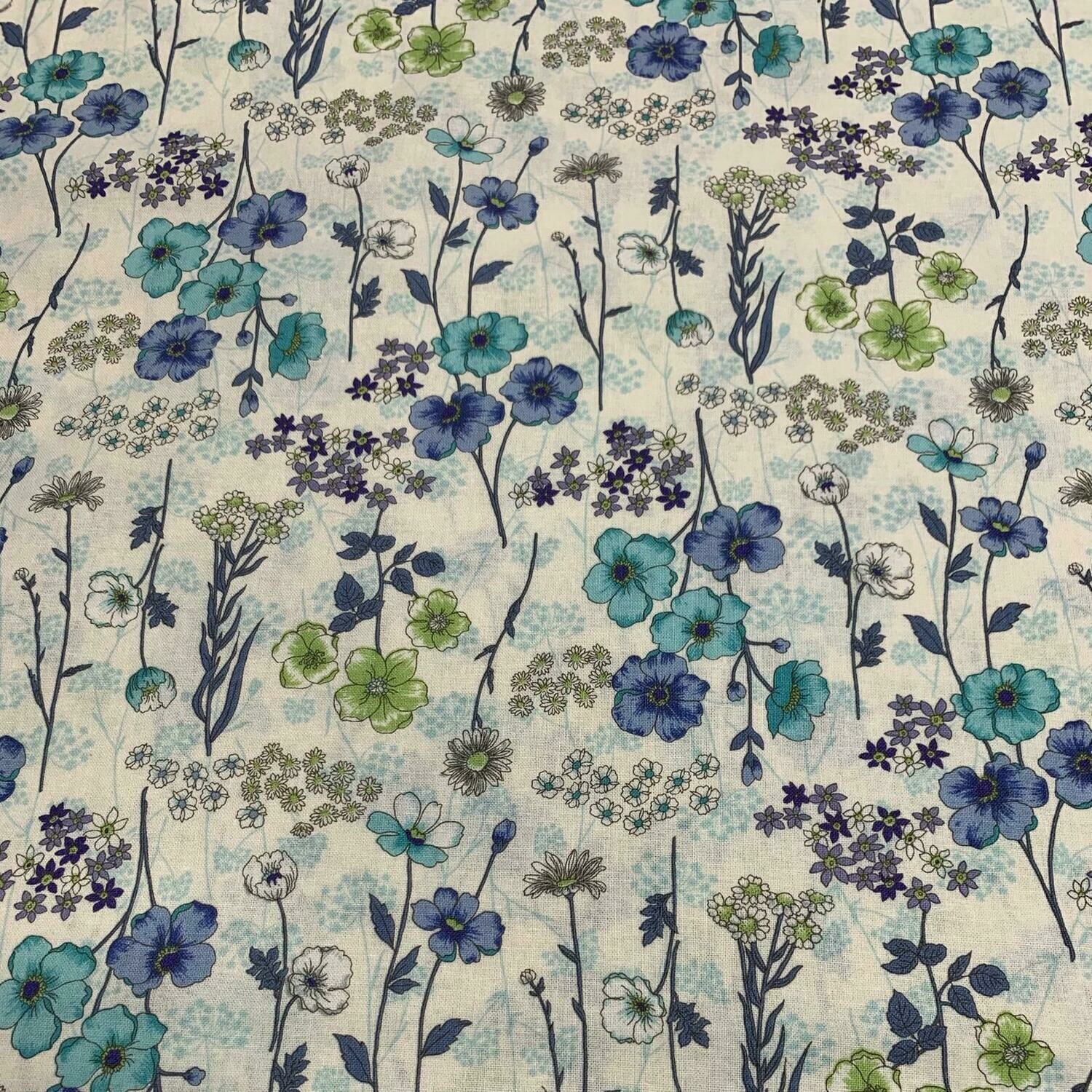 Ogura - White - 100% cotton print fabric