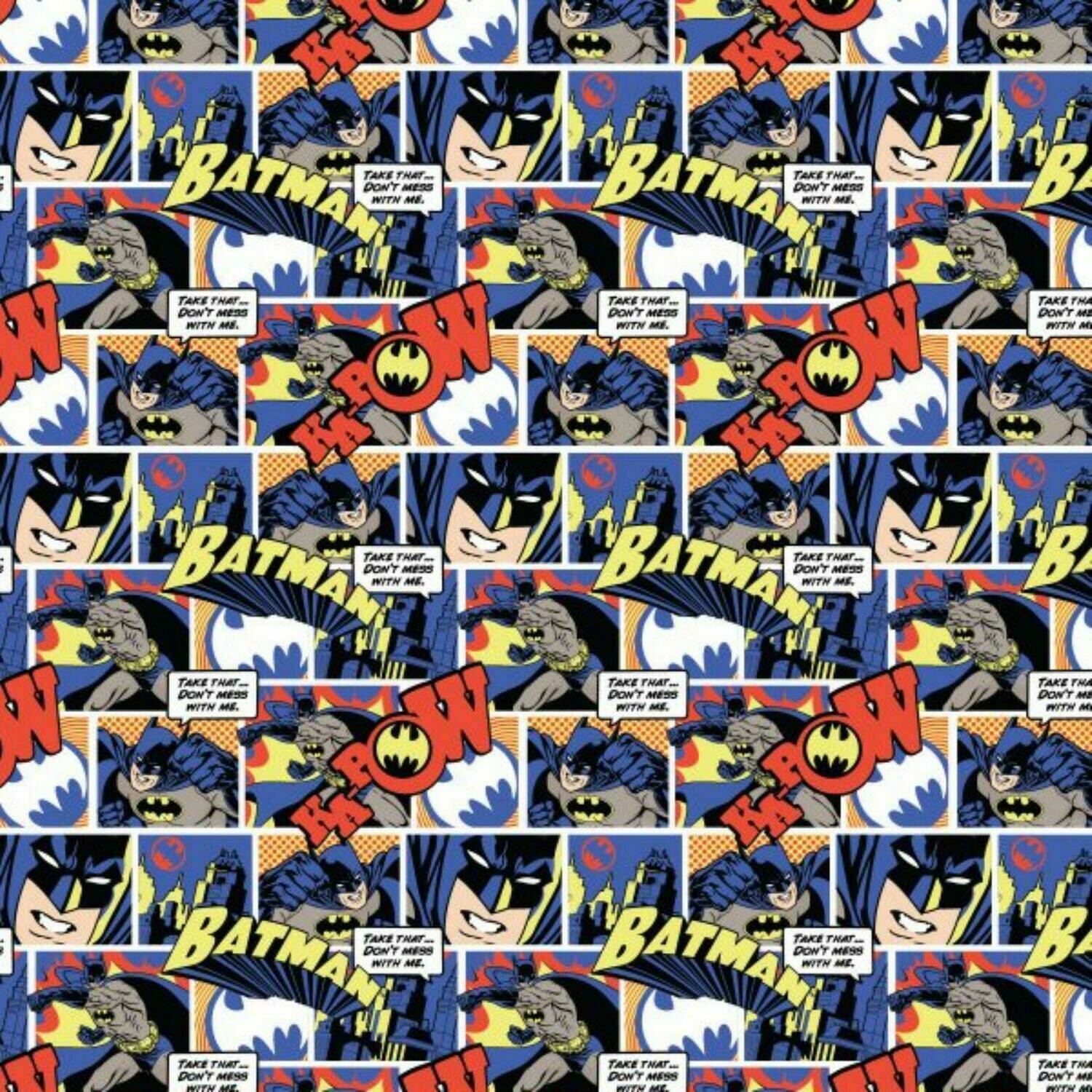 Batman Pop Comics - Multi - 100% cotton print fabric