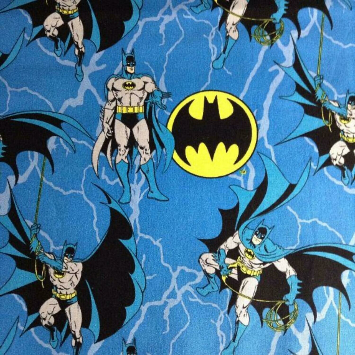 Batman Rope - Blue - 100% cotton print fabric