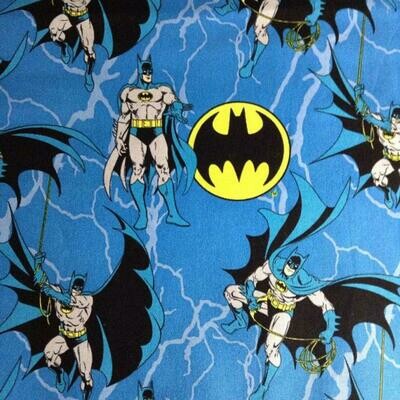 Batman Rope - Blue - 100% cotton print fabric