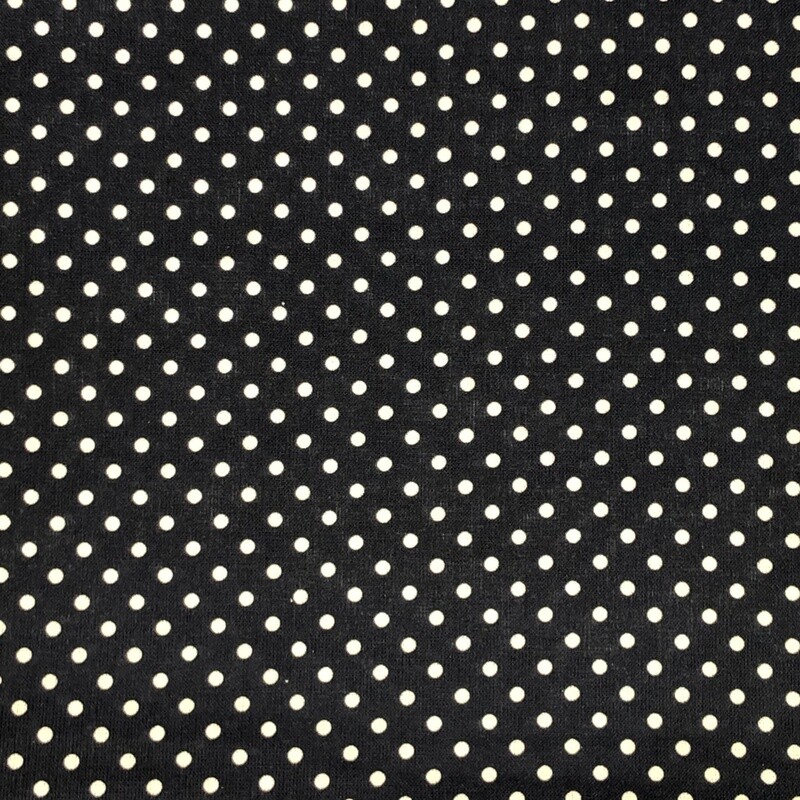 Sweet Pea Spot - Navy - 100% cotton digital print fabric