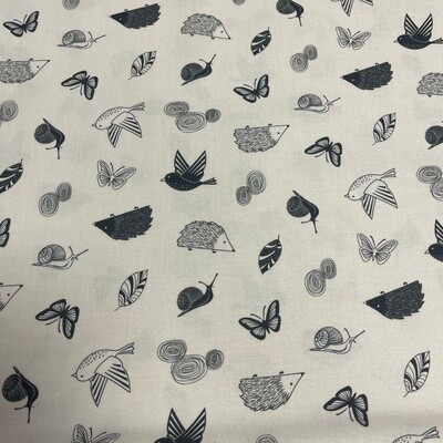 Enchanted Garden - Scatter - 100% cotton print fabric