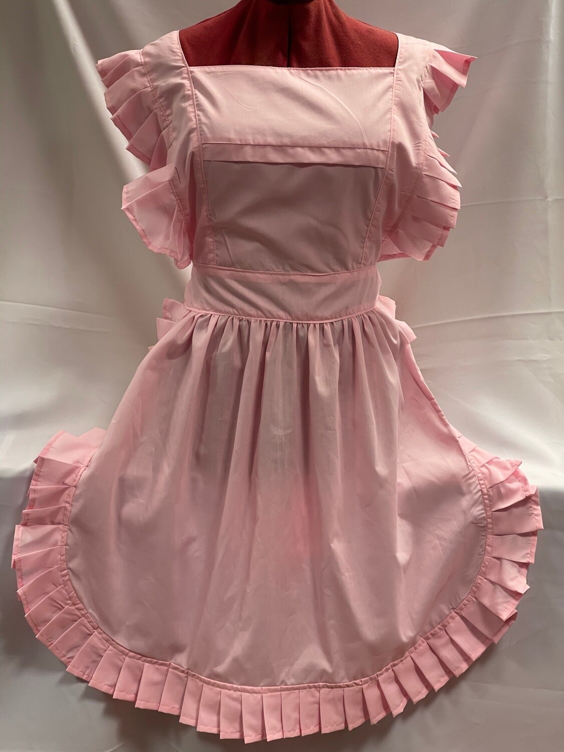 Retro Vintage Victorian Style Full Apron - Candy Pink