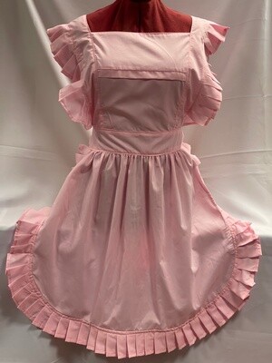 Retro Vintage Victorian Style Full Apron - Candy Pink
