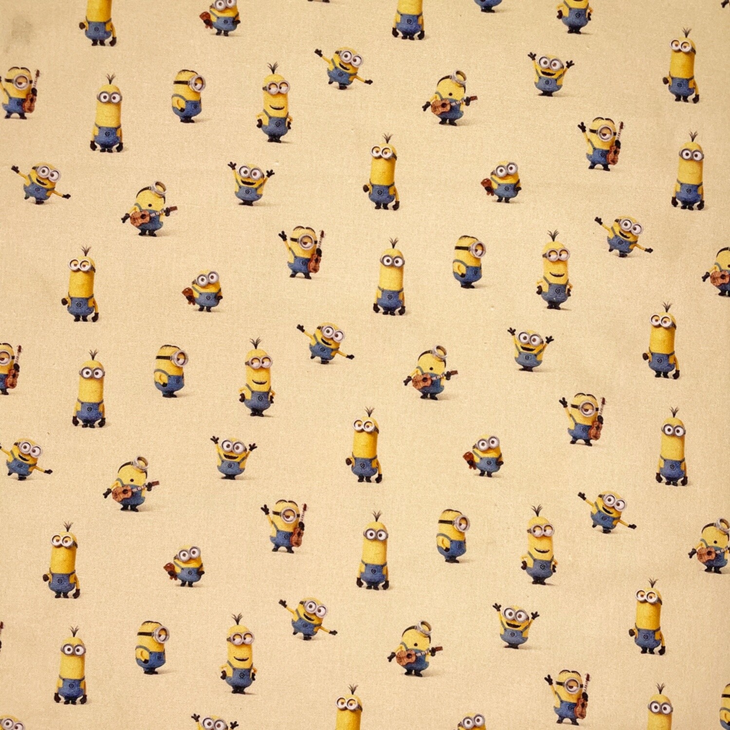 Minions Cream - 100% cotton digital print fabric