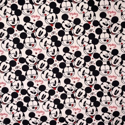 Mickey Love (Mickey Mouse) - 100% cotton digital print fabric