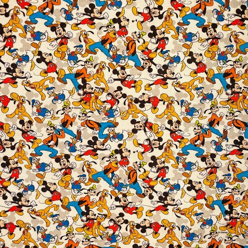 Mickey Mouse Club House - 100% cotton digital print fabric