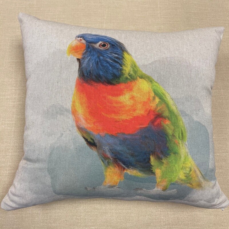 Rainbow Parrots Cushion Cover