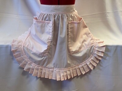 Retro Vintage 50&#39;s Style Half Apron with 2 Pockets - Pastel Pink