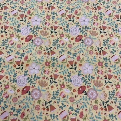 Goose Creek Gardens - Cream - 100% cotton print fabric
