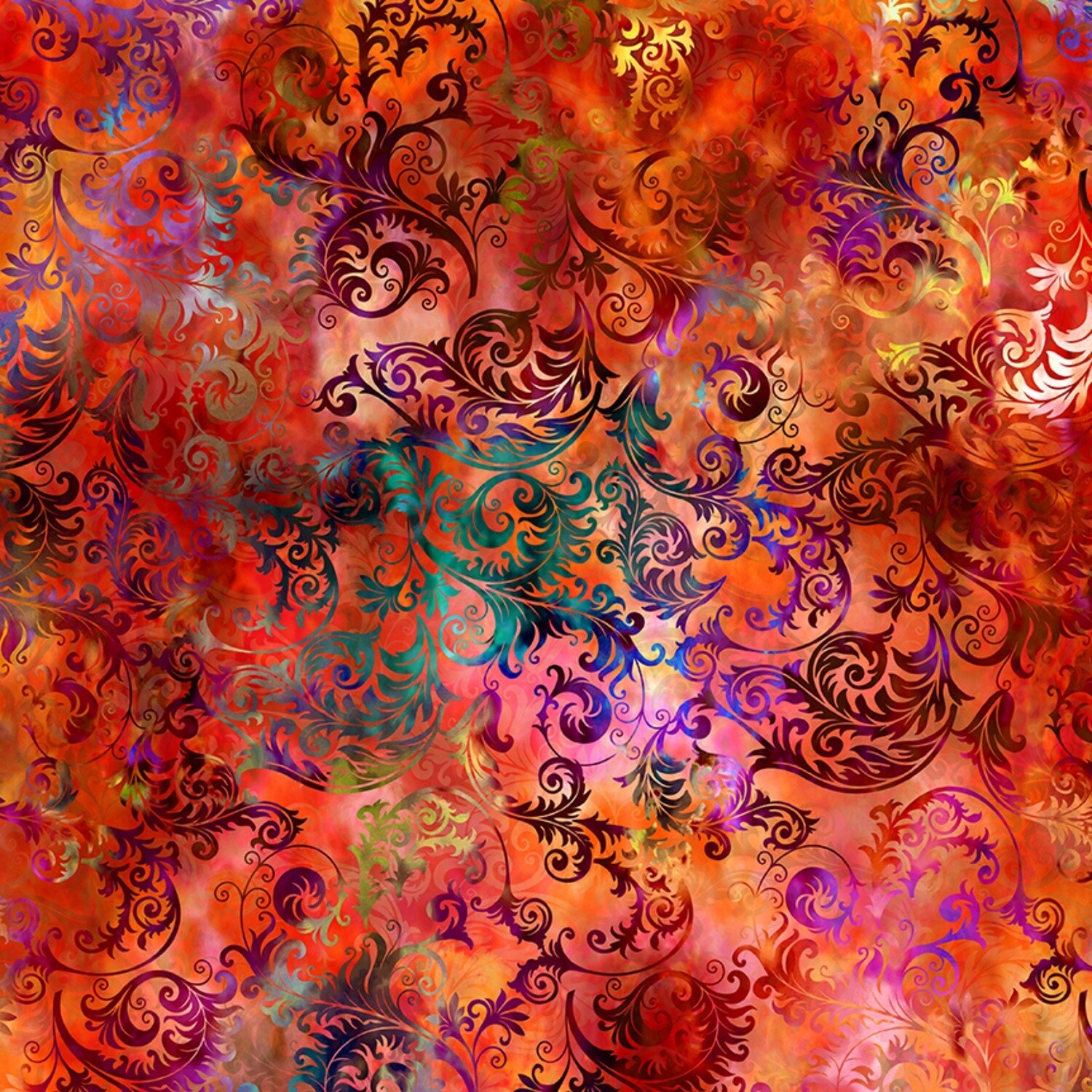 Floragraphix V by Jason Yenter - 100% cotton print fabric