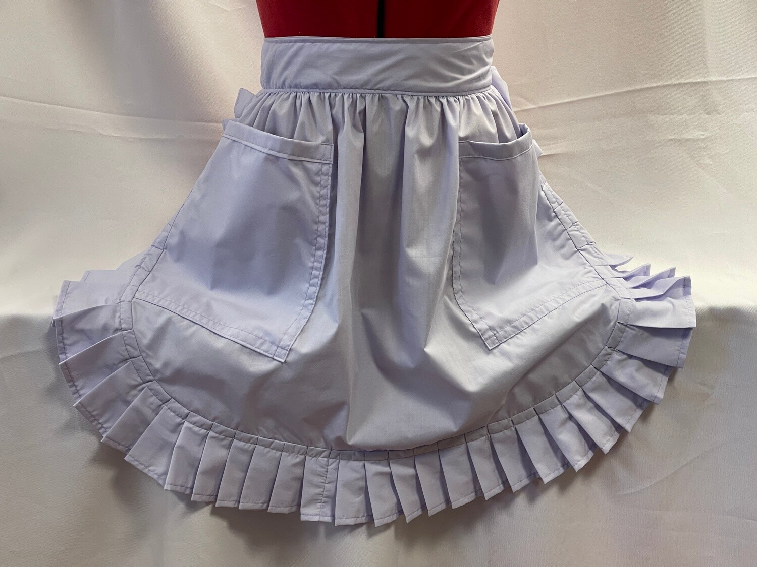 Retro Vintage 50&#39;s Style Half Apron with 2 Pockets - Lilac