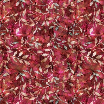 Batik Trail 10 - Red / Pink - 100% cotton digital print fabric