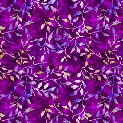 Batik Trail 07 - Purple - 100% cotton digital print fabric