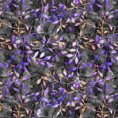 Batik Trail 05 - Grey - 100% cotton digital print fabric