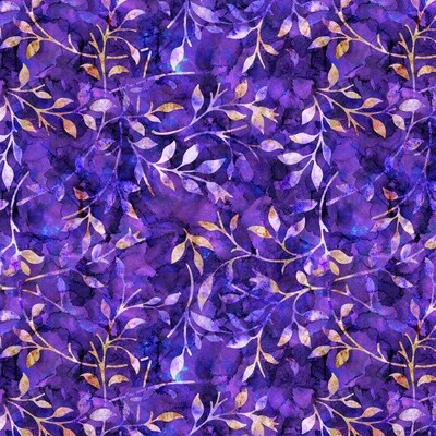 Batik Trail 06 - Purple - 100% cotton digital print fabric