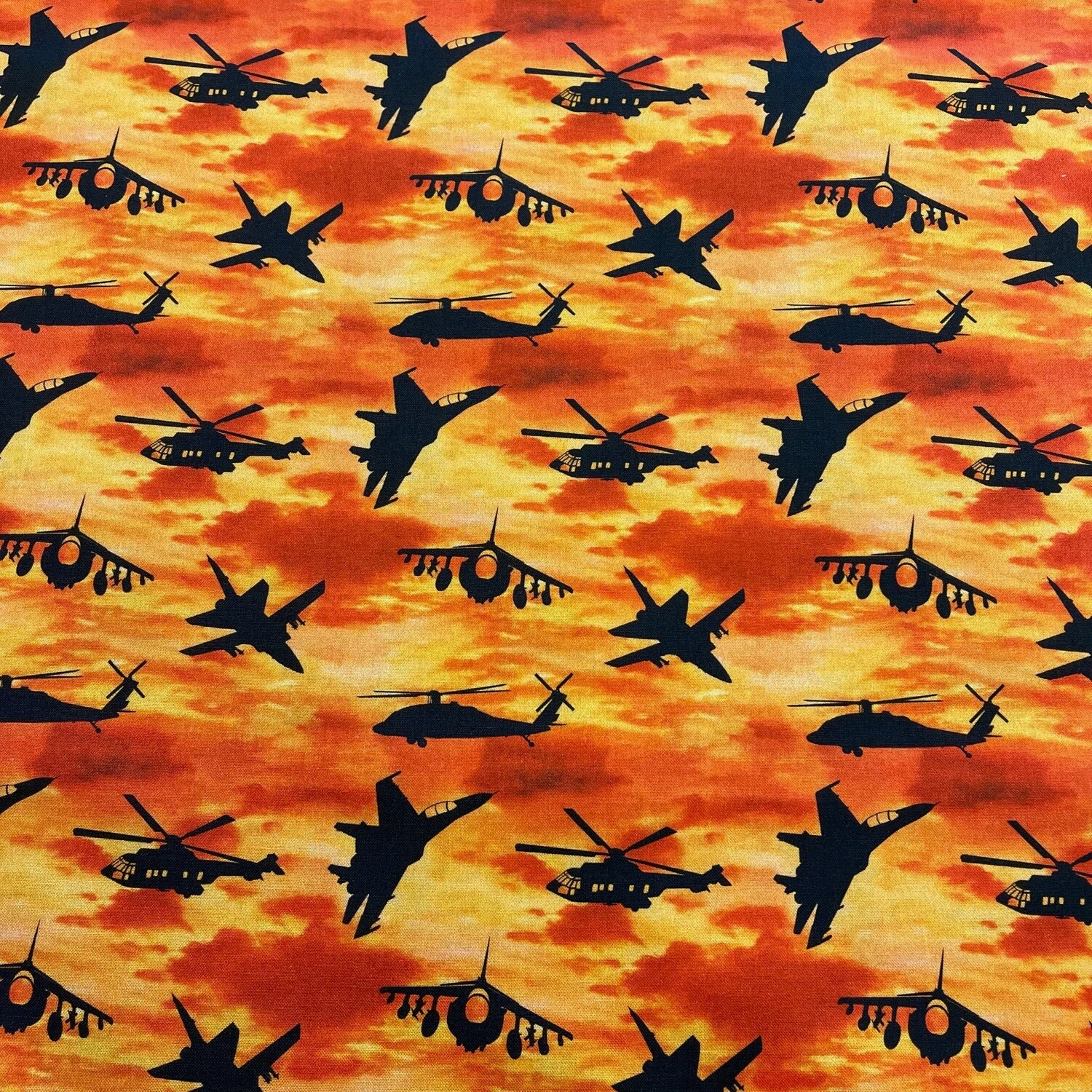 Remembering - Orange - 100% cotton print fabric