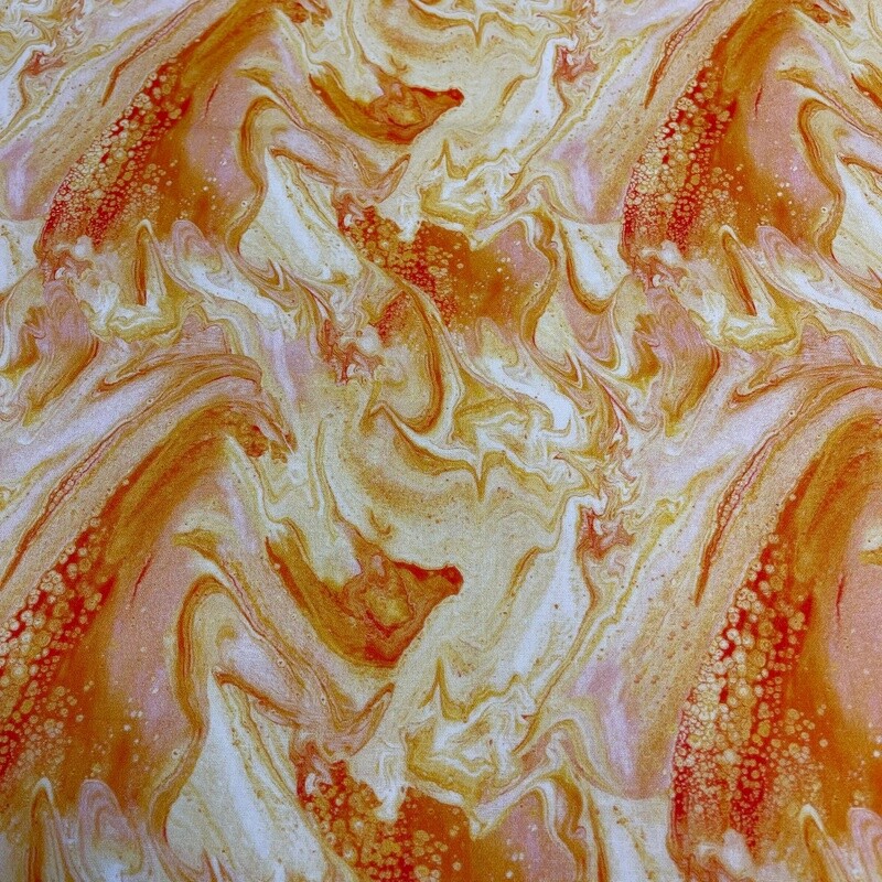 Quilting Treasures​ - Fusion II - Wave - Orange - 100% cotton print fabric