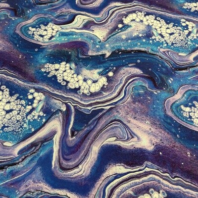Quilting Treasures​ - Fusion II - Wave - Royal - 100% cotton print fabric