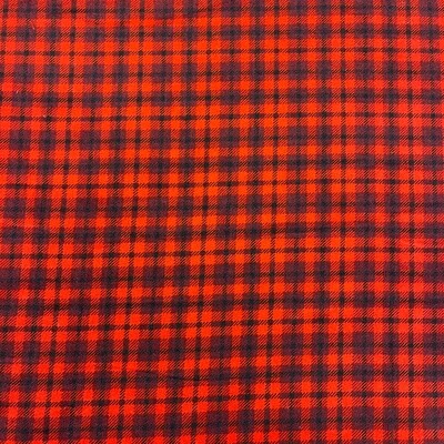 Check - Red - 100% Cotton Winceyette print fabric