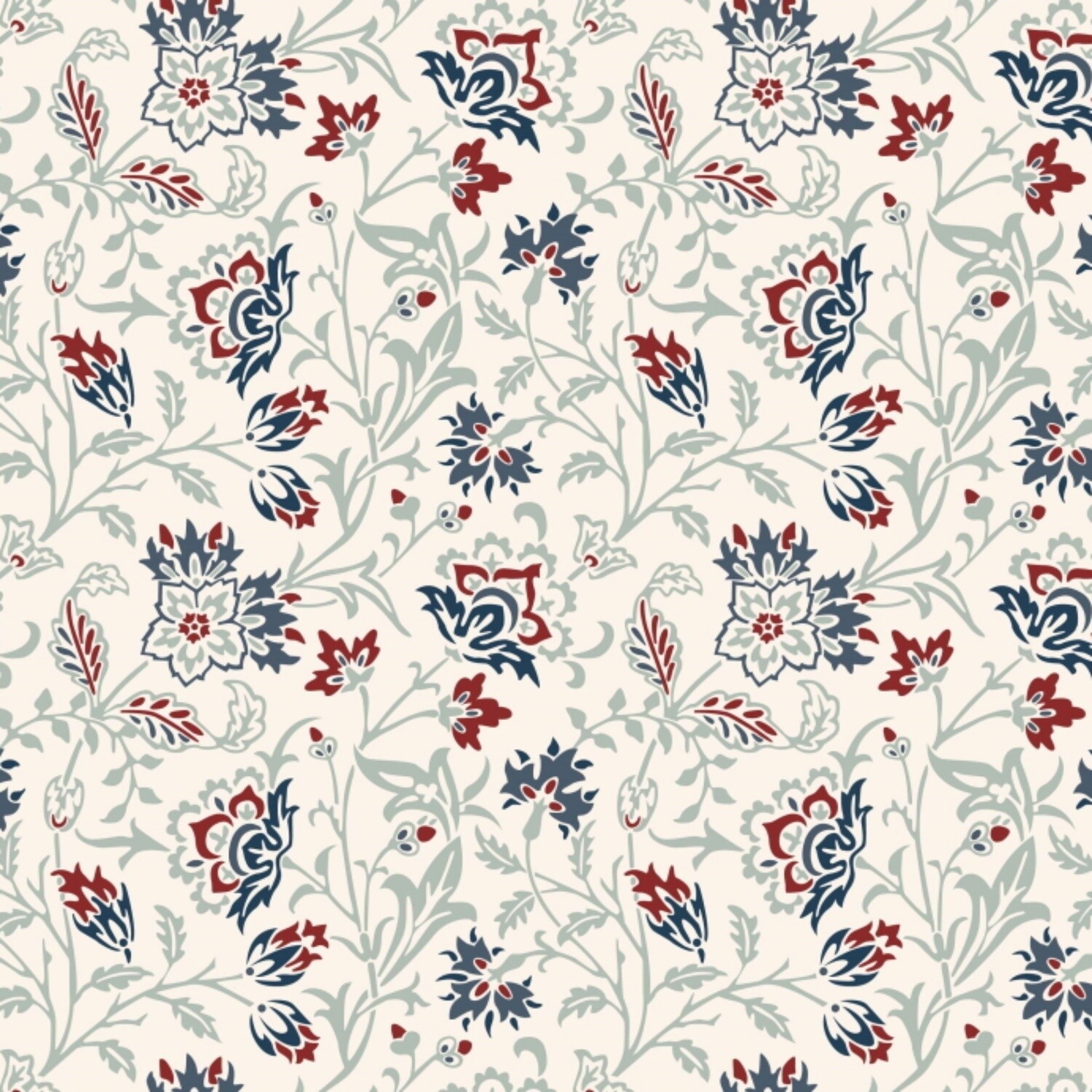 William Morris - Winter Berry - Brentwood - 100% cotton print fabric