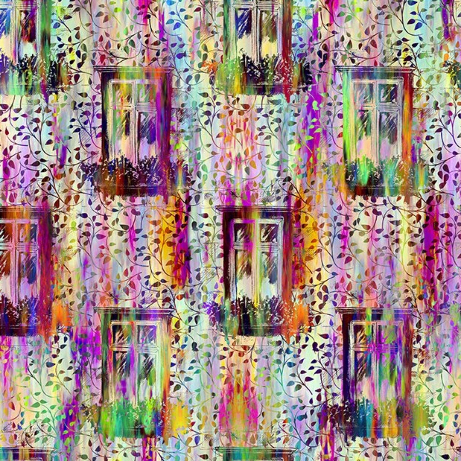 Urban Jungle by Jason Yenter - 100% cotton print fabric