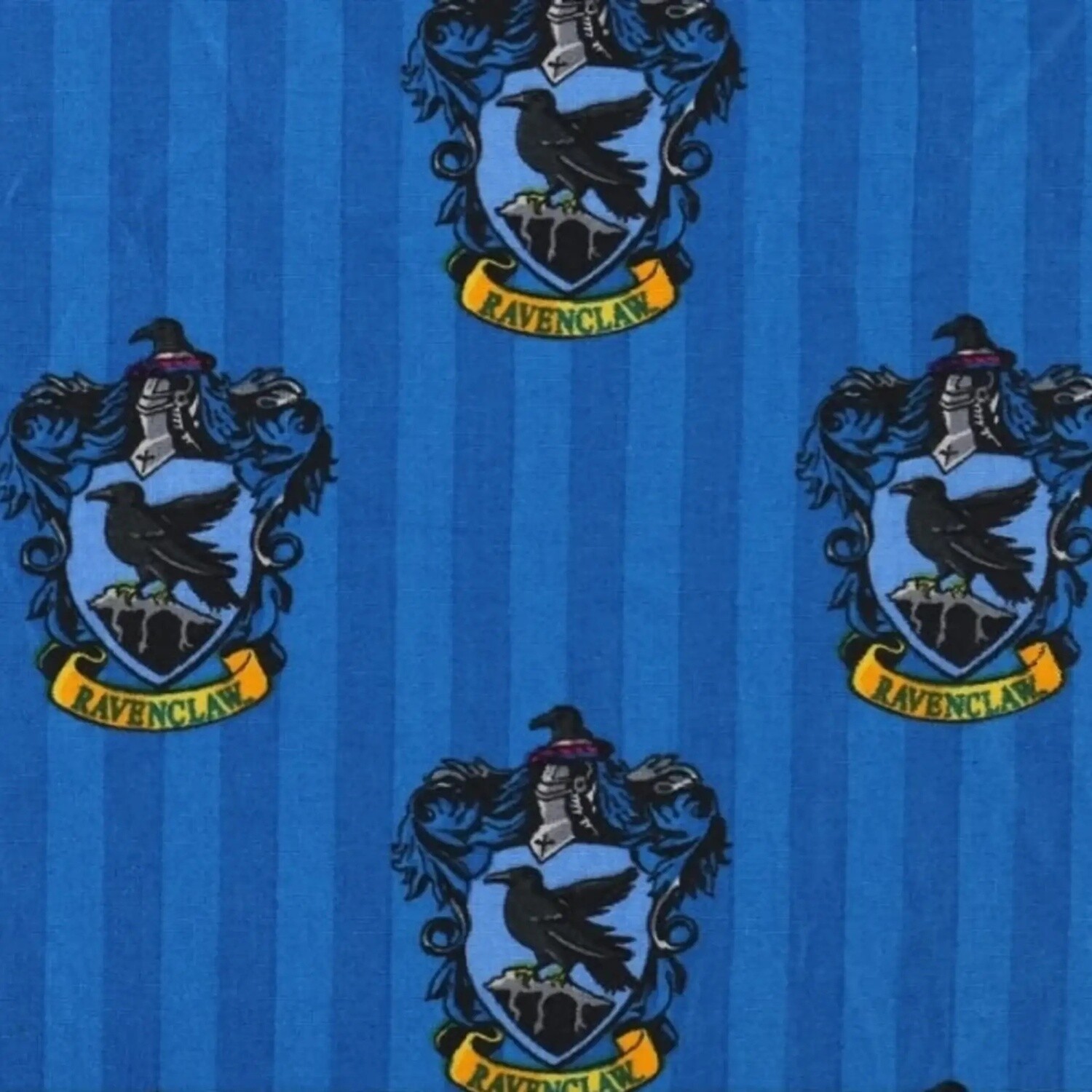 Harry Potter - Ravenclaw House - 100% cotton print fabric - Blue