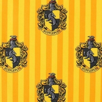 Harry Potter - Hufflepuff House - 100% cotton print fabric - Yellow