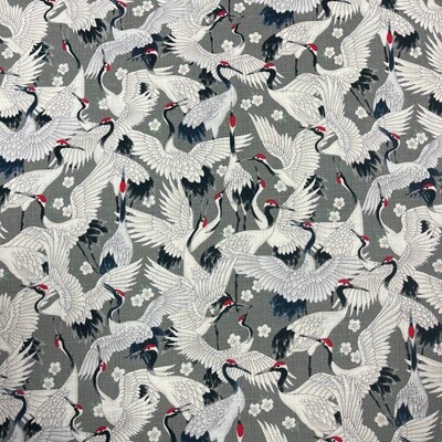 Imaza - Grey - 100% cotton print fabric