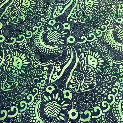 Artisan Bali - Blue / Green - 100% cotton Hand Dyed fabric
