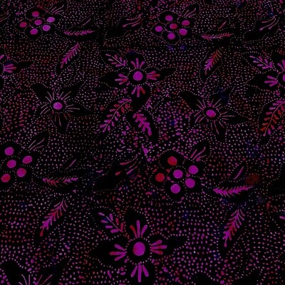 Artisan Bali - Black / Purple - 100% cotton Hand Dyed fabric