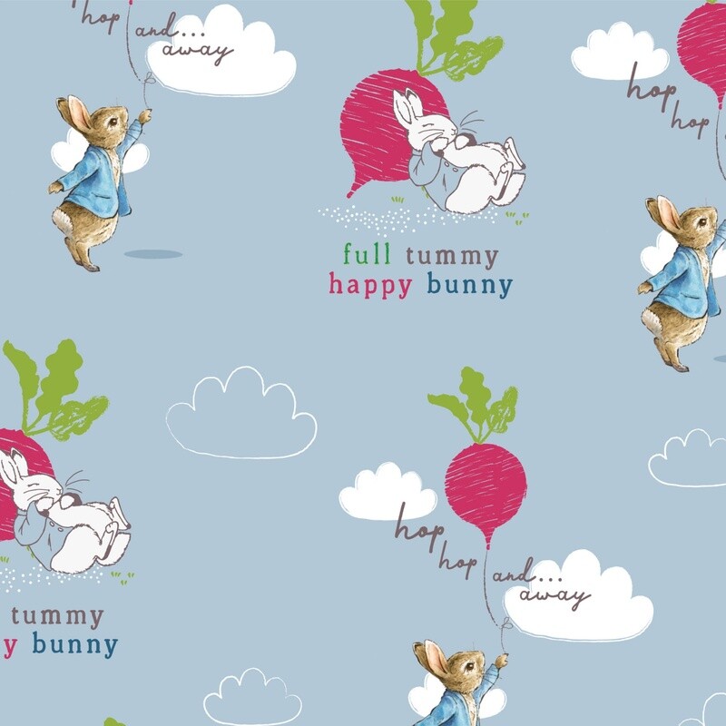 Peter Rabbit - Hop Hop and Away - Digital print 100% cotton fabric