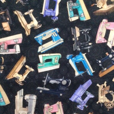Quilting Treasures - Tailor Made (Sewing Machines)  - 100% cotton print fabric