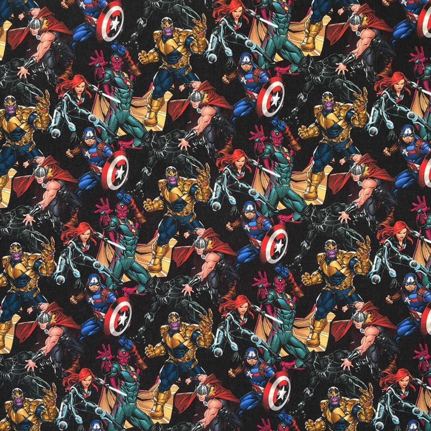 Avengers (1) - 100% cotton digital print fabric