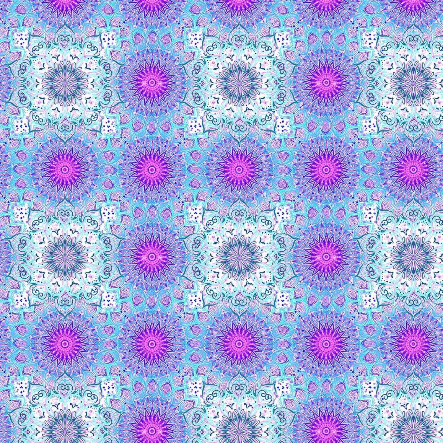 Meditate - 100% cotton digital print fabric