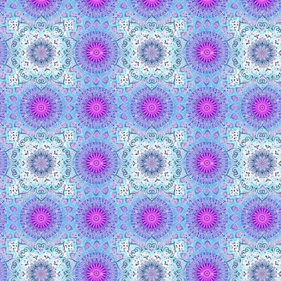 Meditate - 100% cotton digital print fabric