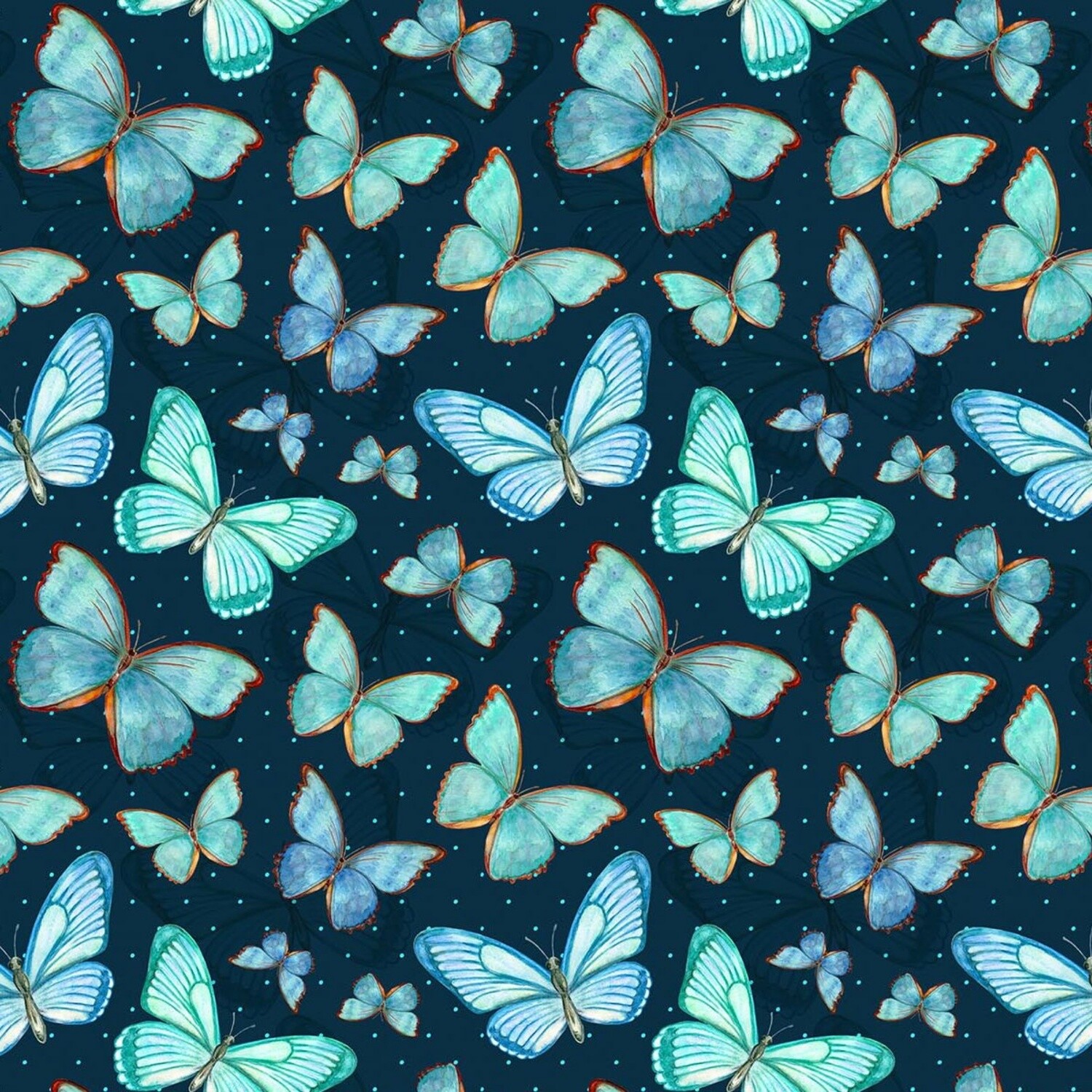 Butterfly Delight - 100% cotton digital print fabric