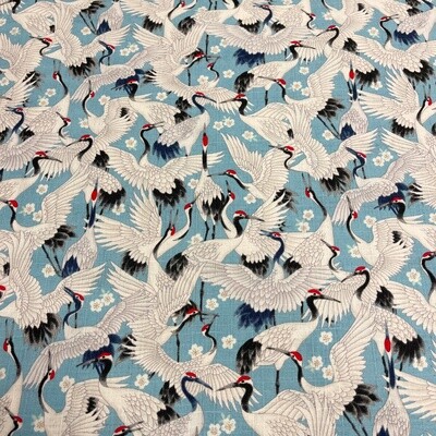 Imaza - Blue - 100% cotton print fabric