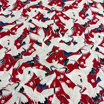 Imaza - Red - 100% cotton print fabric