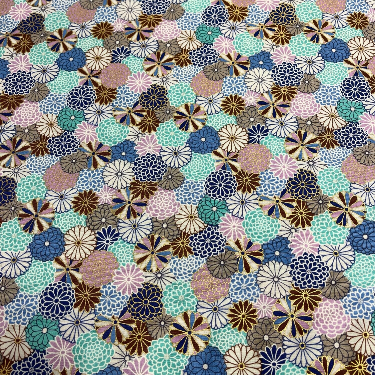 Kata - Blue - 100% cotton print fabric