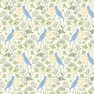 Voysey - Birds In Nature - Amongst The Leaves - 100% cotton print fabric
