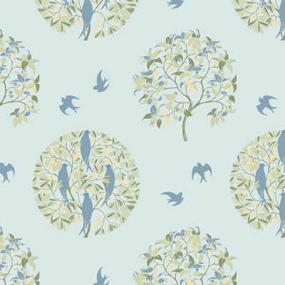 Voysey - Birds In Nature - The Ornamental Tree - 100% cotton print fabric