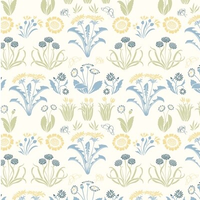Voysey - Birds In Nature - The Furrow - 100% cotton print fabric